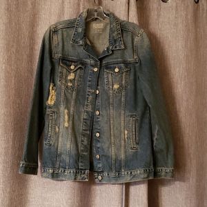Zara Distressed jean jacket.  Never worn
